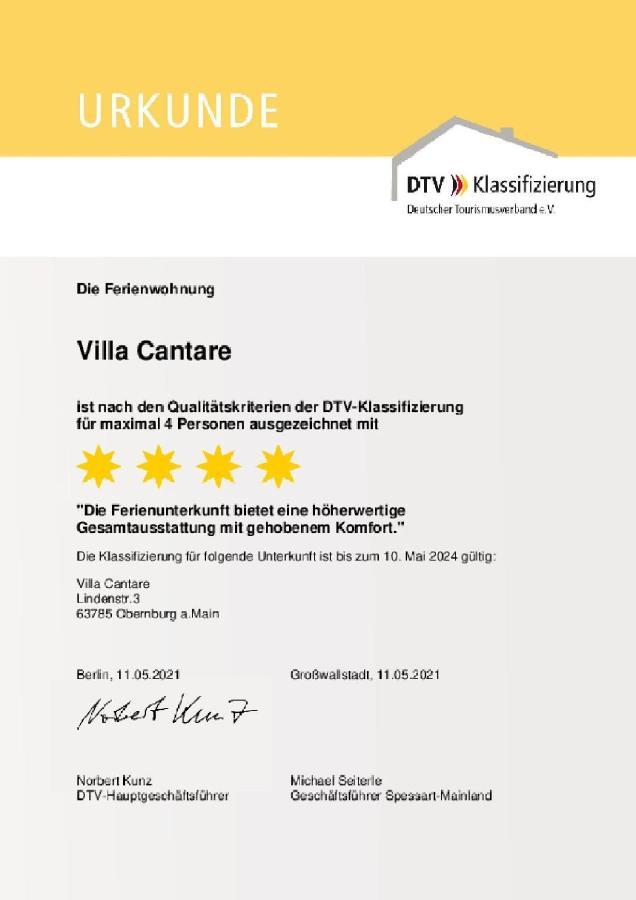 Villa Cantare Obernburg am Main Luaran gambar